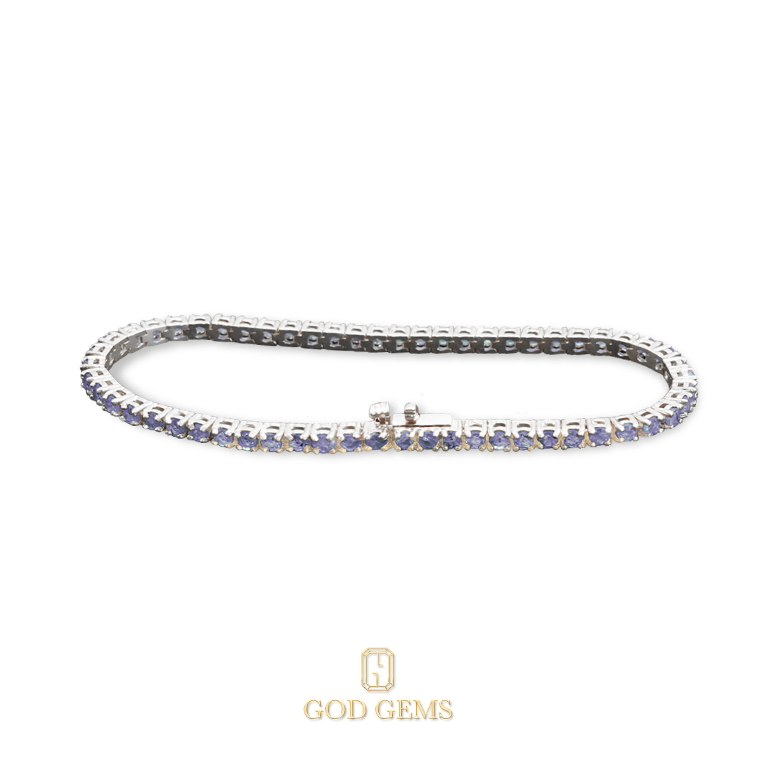 Pulsera Tenis de Tanzanitas
