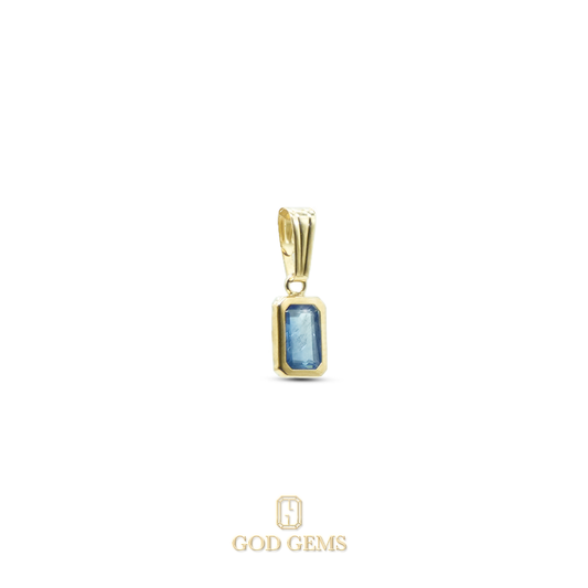 Dije de Zafiro en Oro 14k