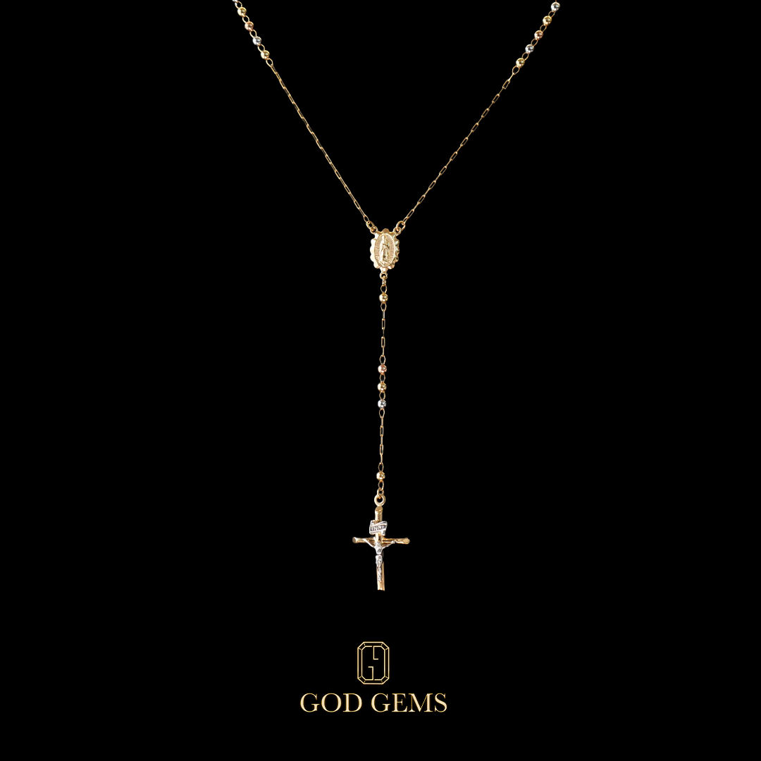 Rosario Tres Oros 14k