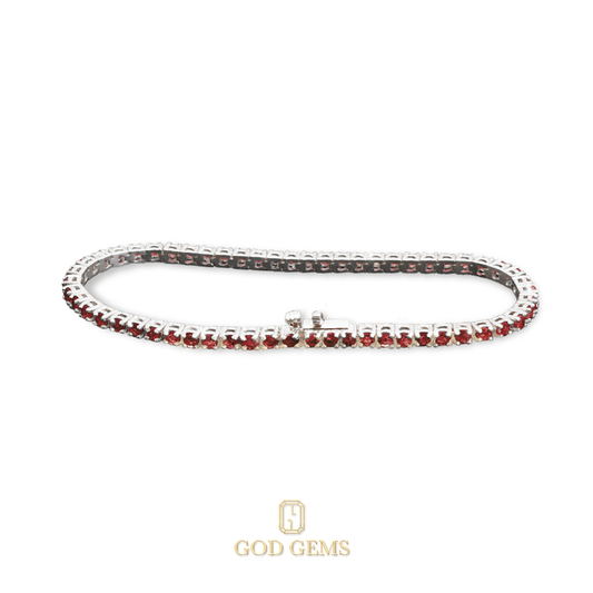 Pulsera Tenis de Rubíes