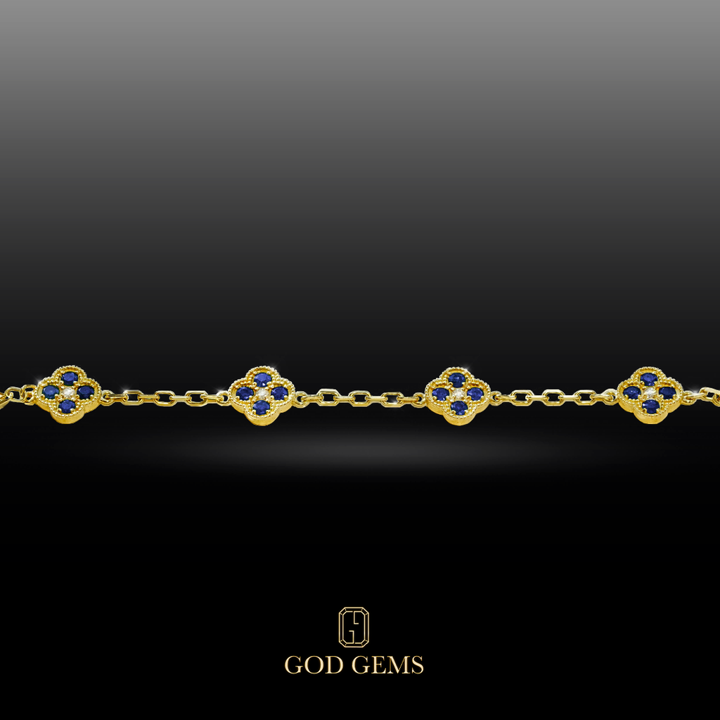 Pulsera Tréboles en Oro 14K.