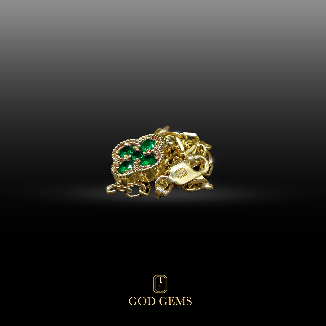 Pulsera Trébol en oro 18K.