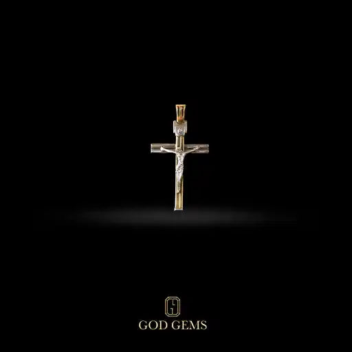 Dije de Cruz Con Cristo Oro 14k